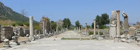 pemandangan jalanan di Efesus