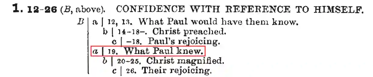 screenshot of Philippians 1:19 in the companion reference bible.